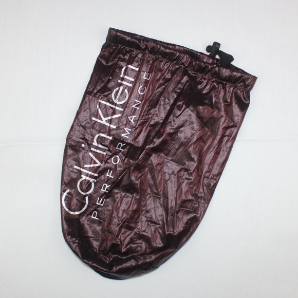 Calvin Klein Performance 12x8 Soft Dark Purple Red Drawstring Dust Bag - Picture 1 of 6